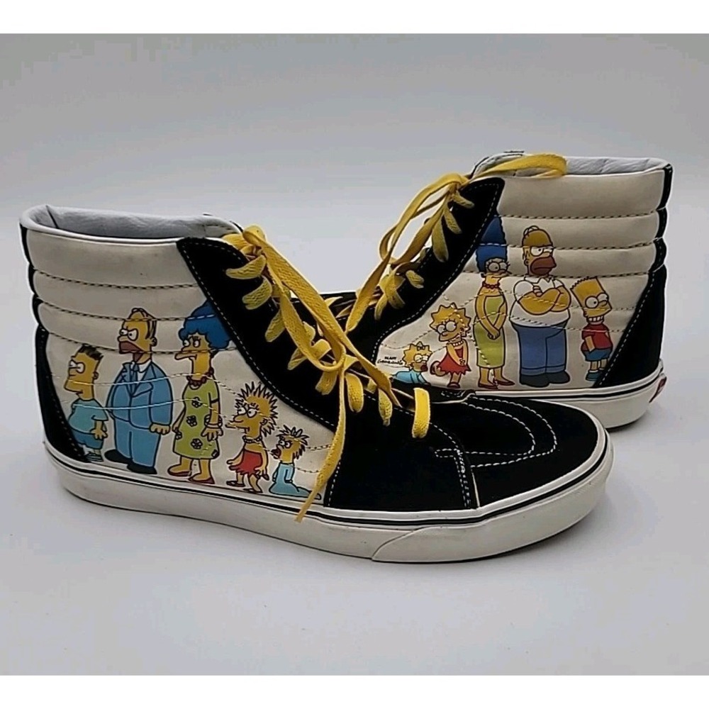 Mens Vans Sk8-Hi The Simpsons 1987/2020 Sz 12 High Top Tennis Shoes Sneakers